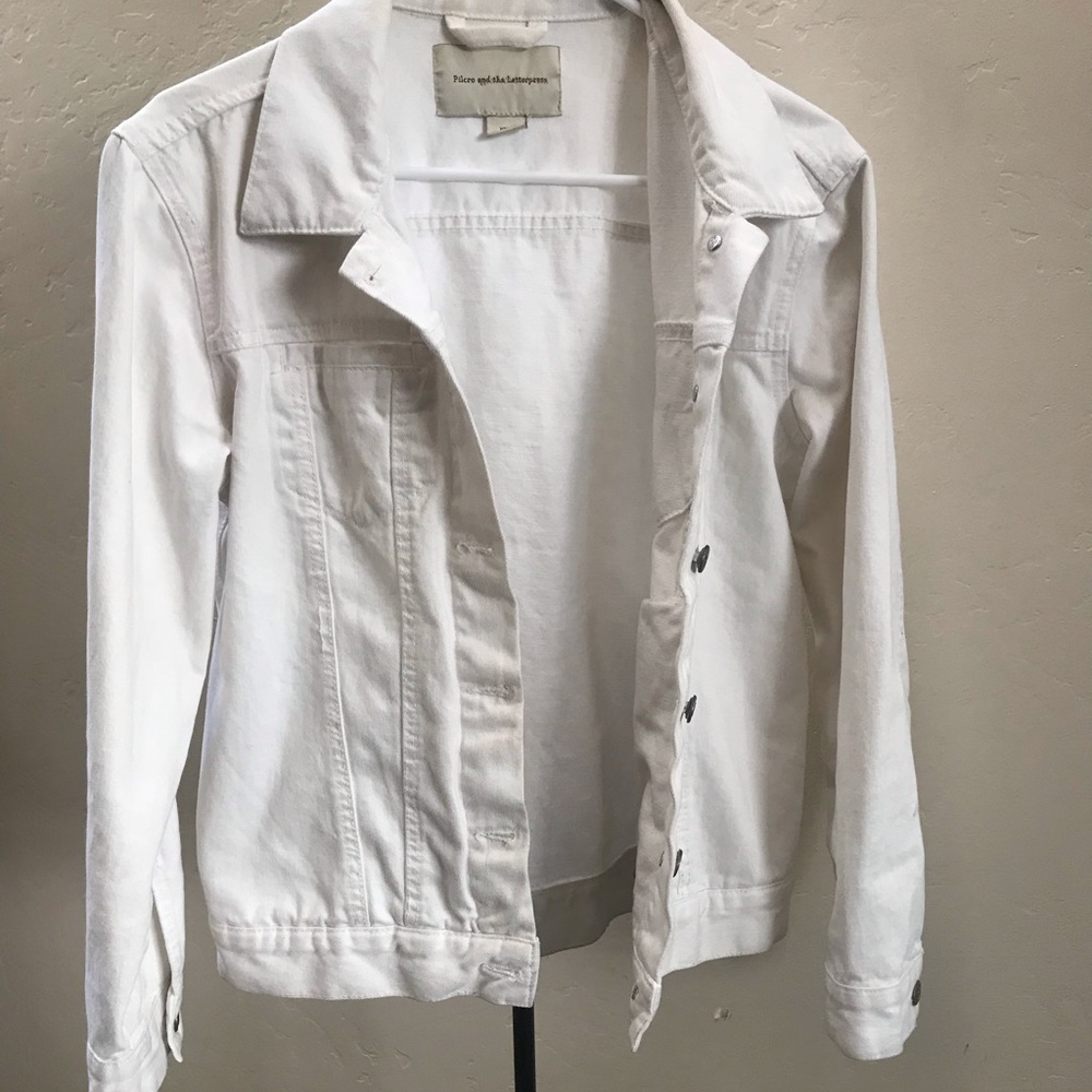 White denim jacket